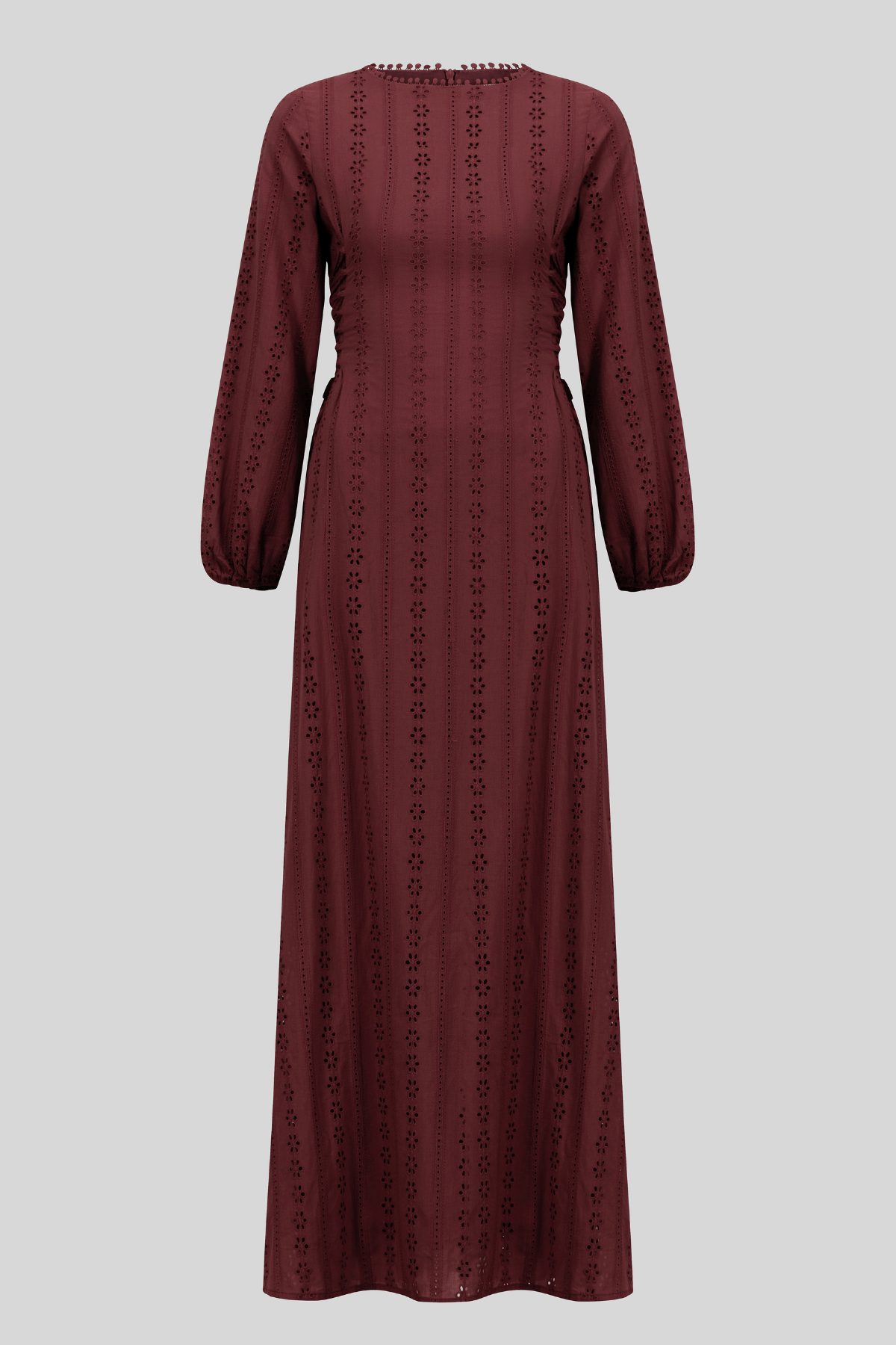 Chamomel Dresses 100% cotton lace embroidery dress - Red