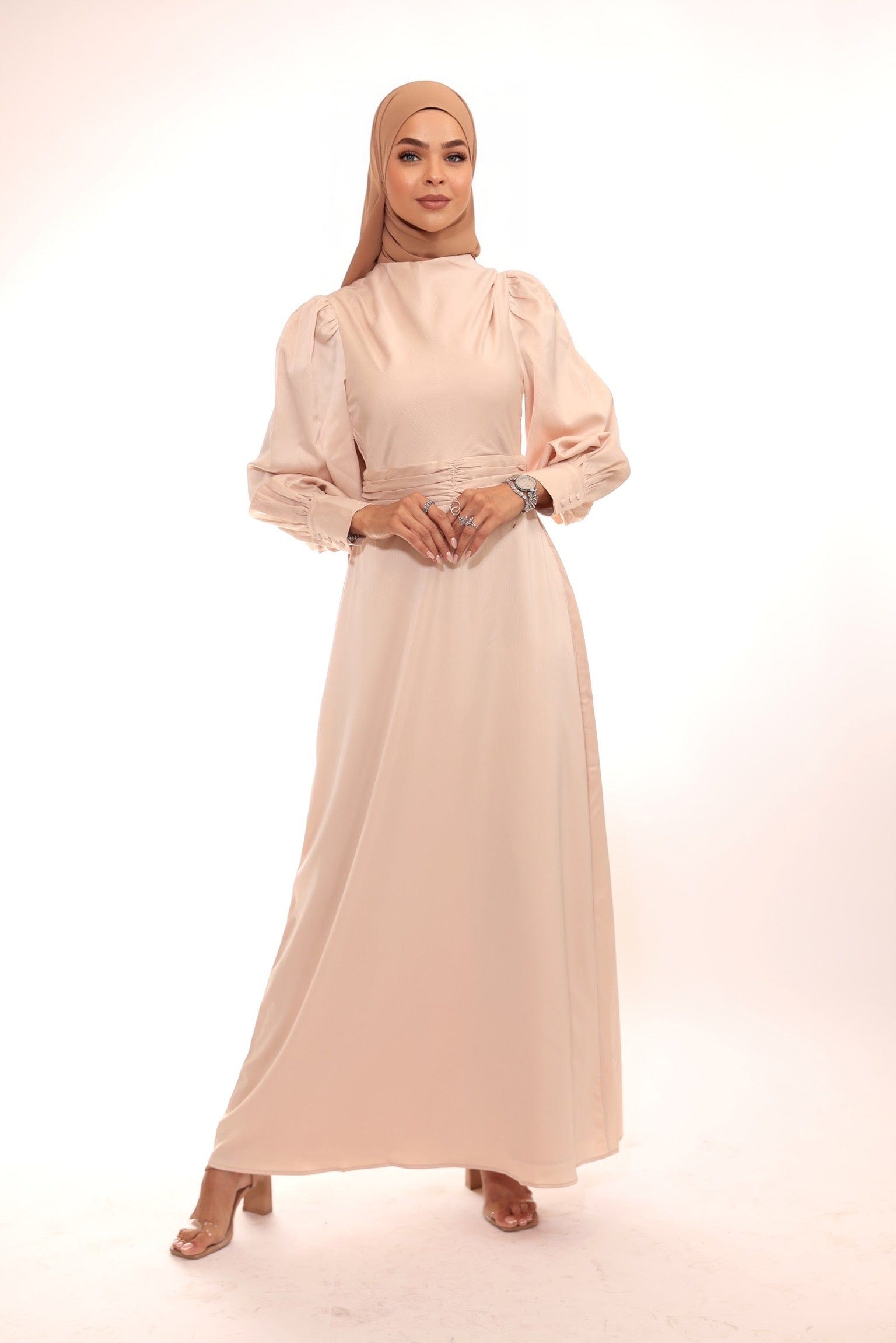 sachin and babi light blue dress Beige Dresses • Shop Dresses in Beige online at Miinto main image 0