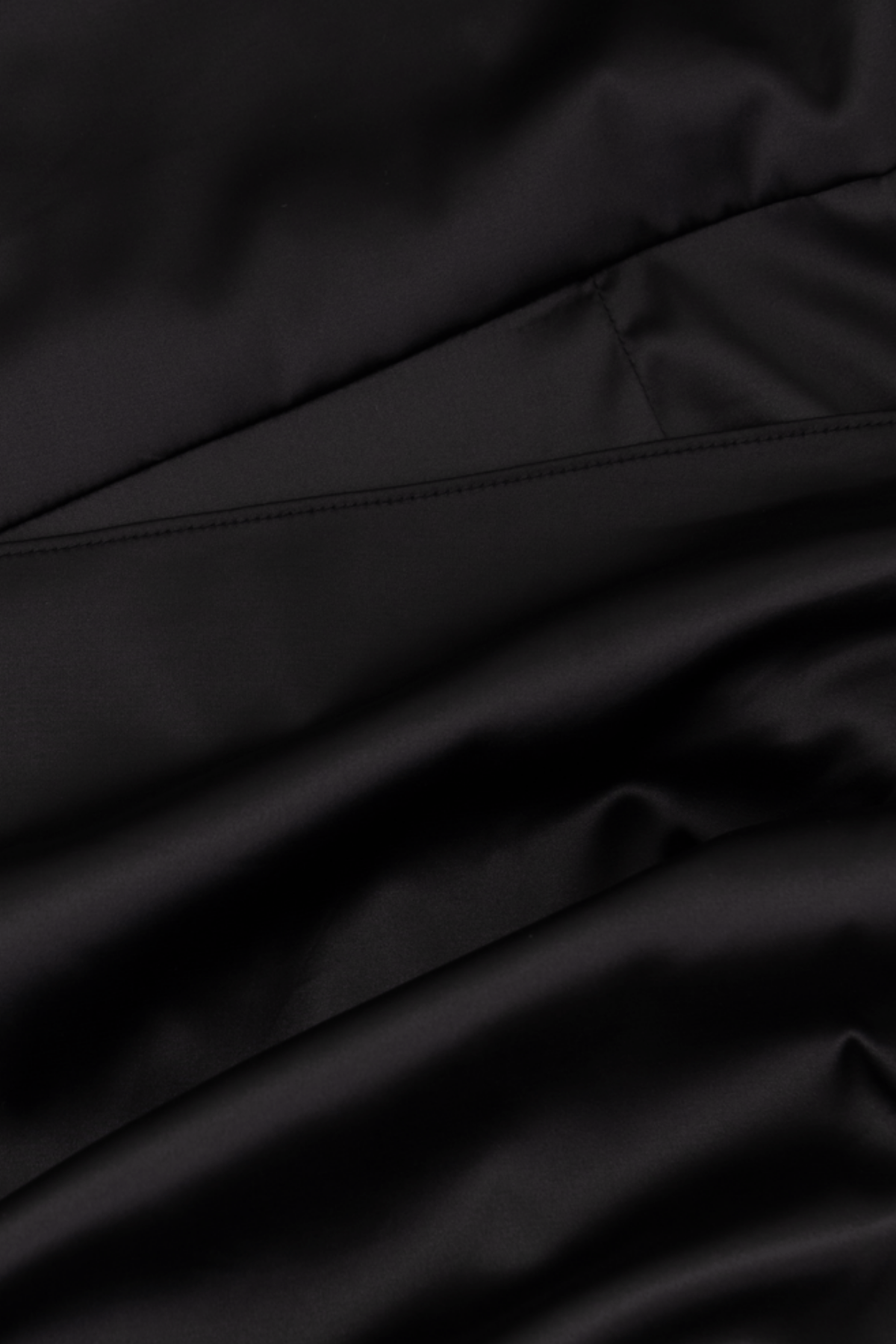 Chamomel Dresses Classic Wrap Light Satin Maxi Dress - Black