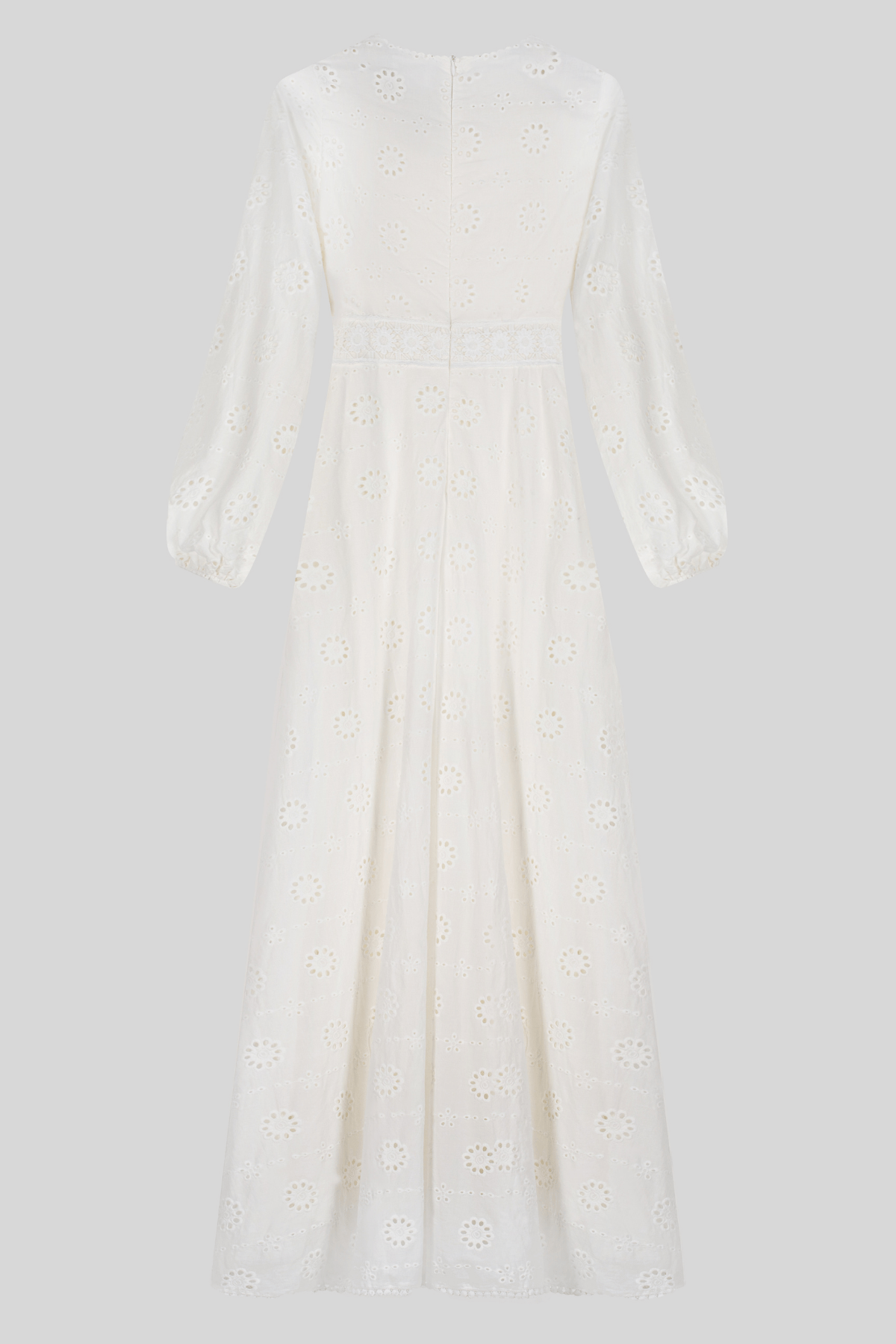 Chamomel Luxury 100% Cotton Modest Beach Dress - White