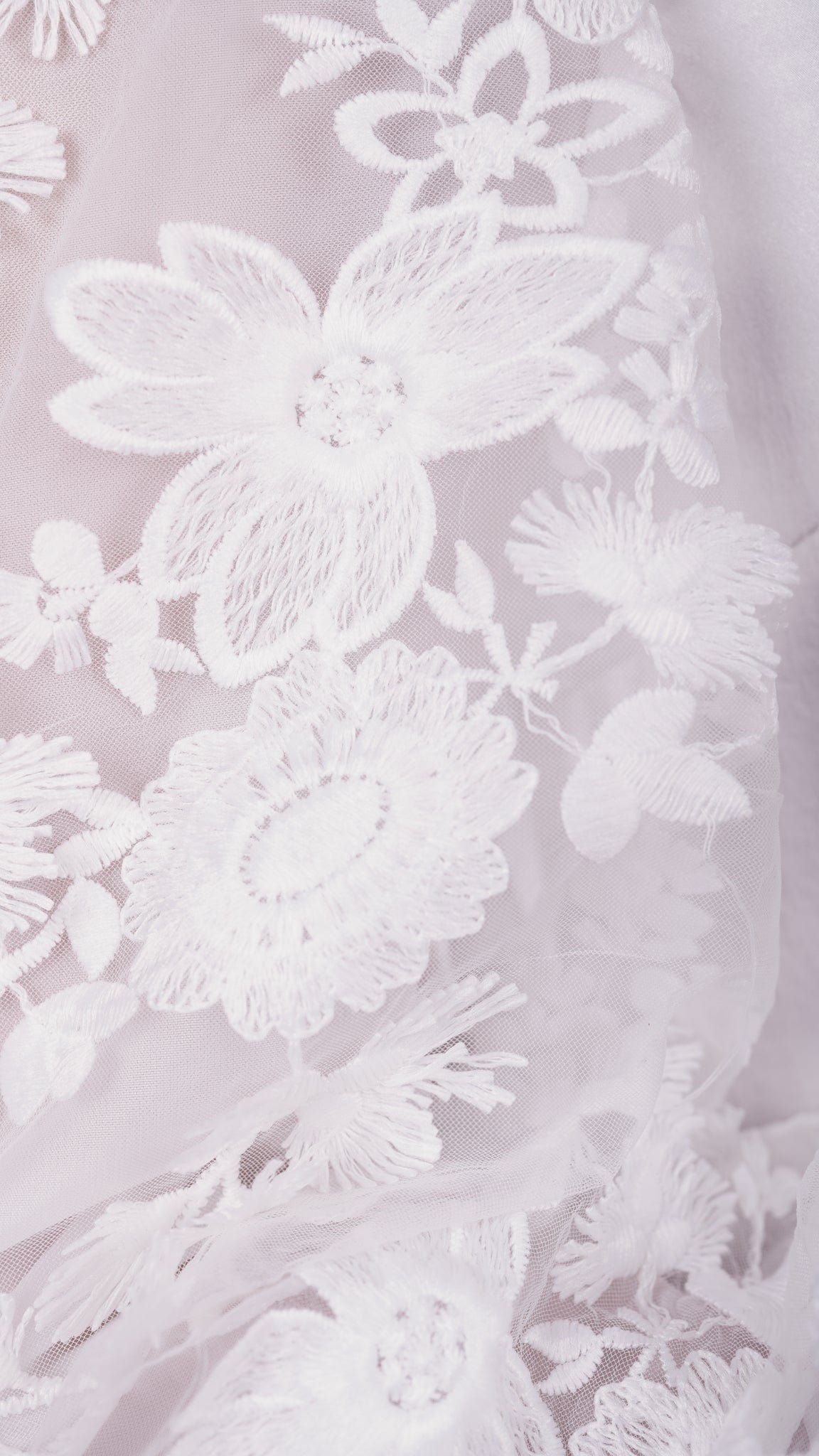 Chamomel Dresses Classy Satin Dress With Flowered Lace Sleeves