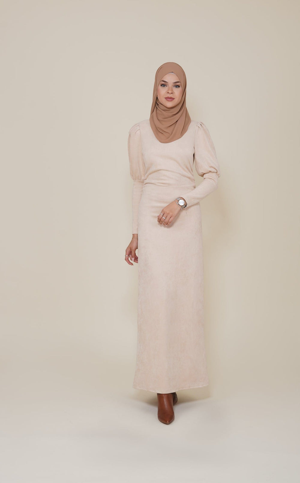 High Quality Maxi Suede Dress